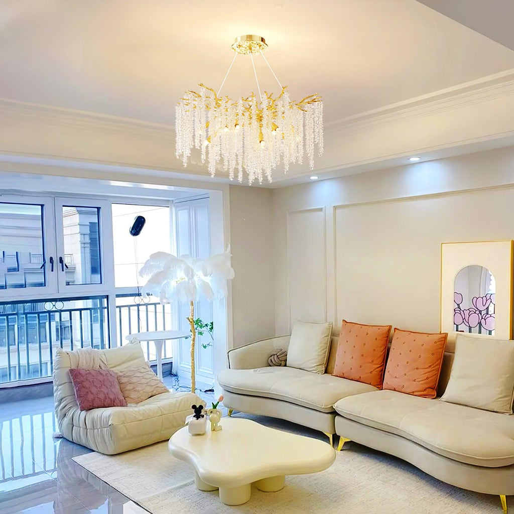 Briselle Glass Chandelier-Moonnatur