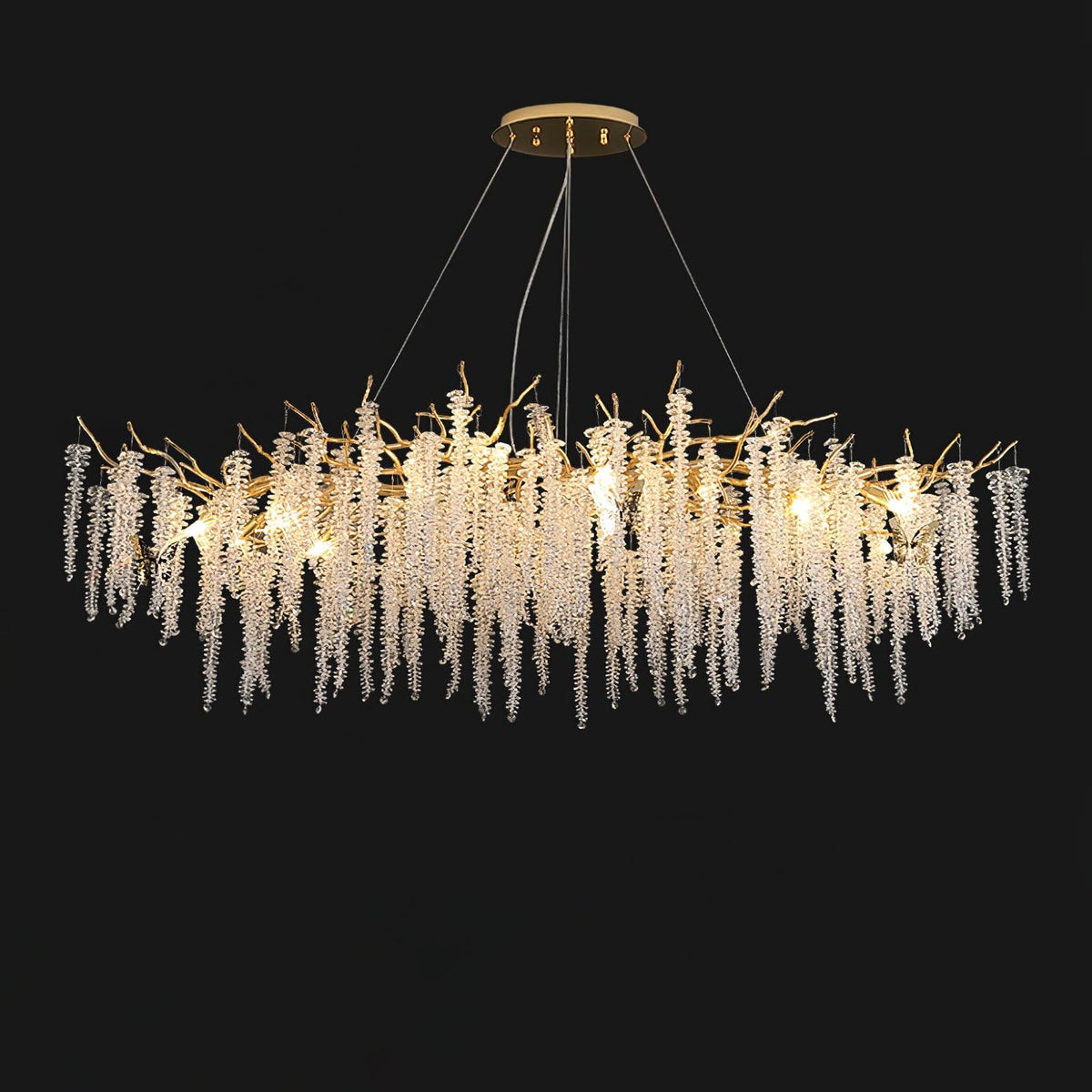 Briselle Glass Chandelier-Moonnatur
