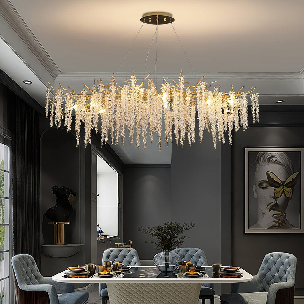 Briselle Glass Chandelier-Moonnatur