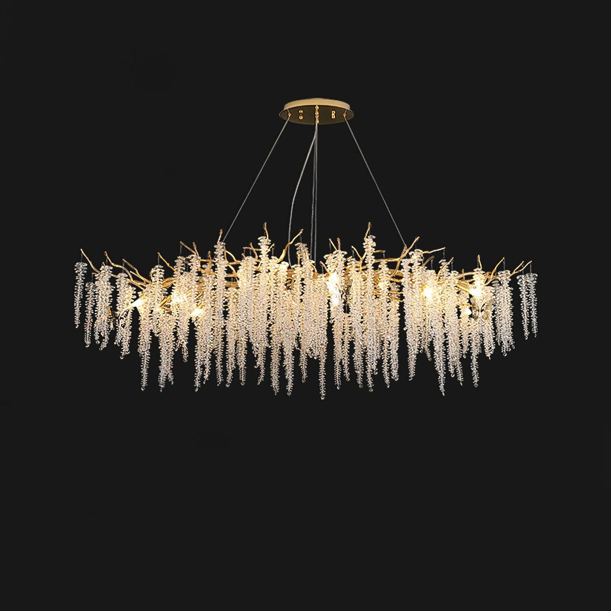 Briselle Glass Chandelier-Moonnatur