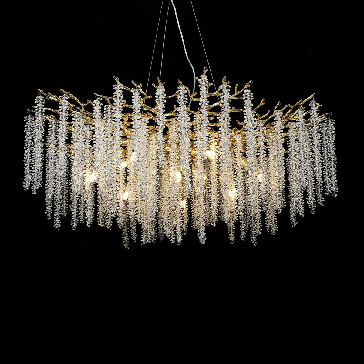 Briselle Glass Chandelier-Moonnatur