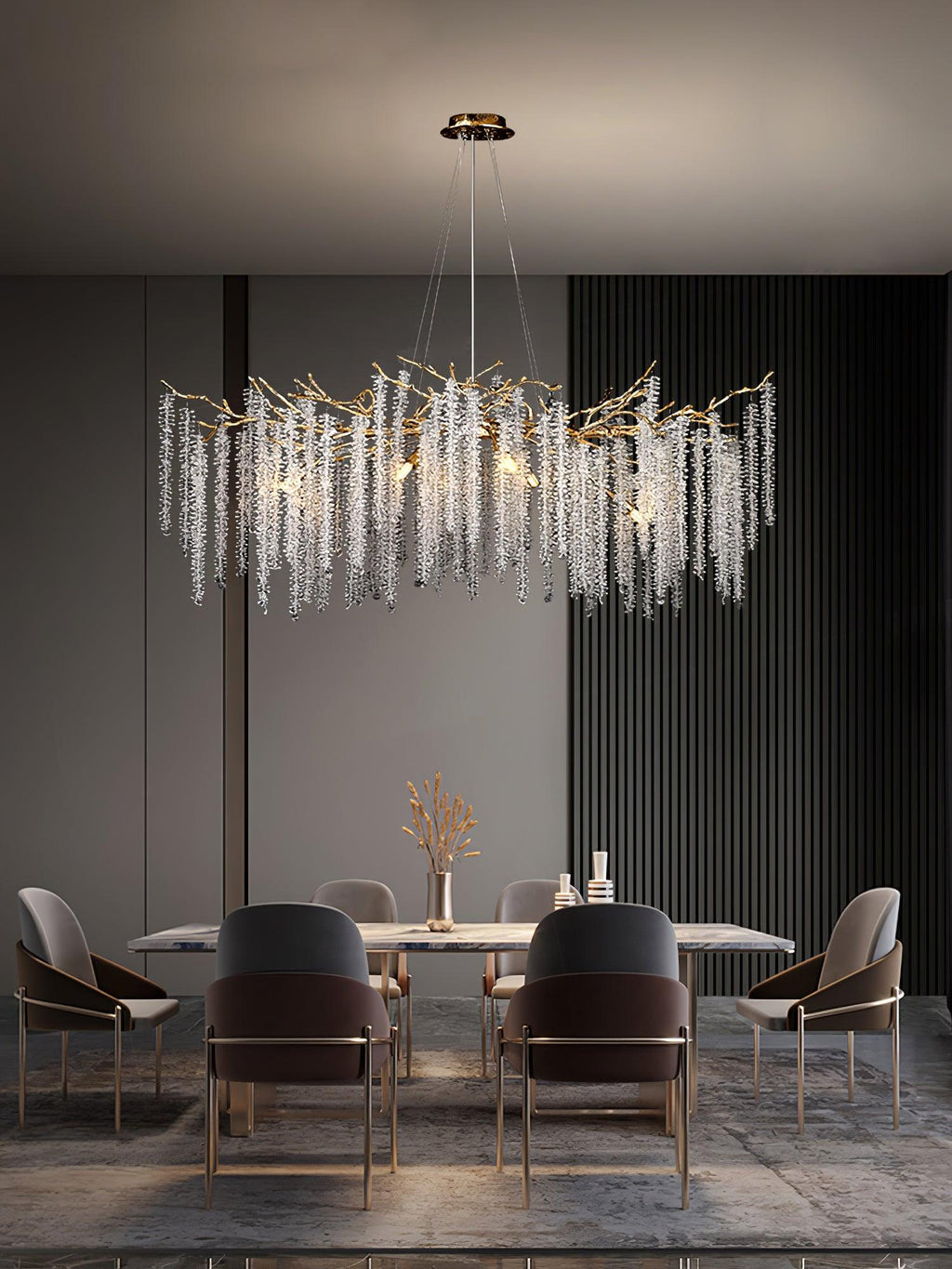 Briselle Glass Chandelier-Moonnatur