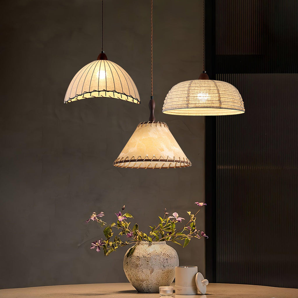 Norreniel Fabric Pendant Light-Moonnatur