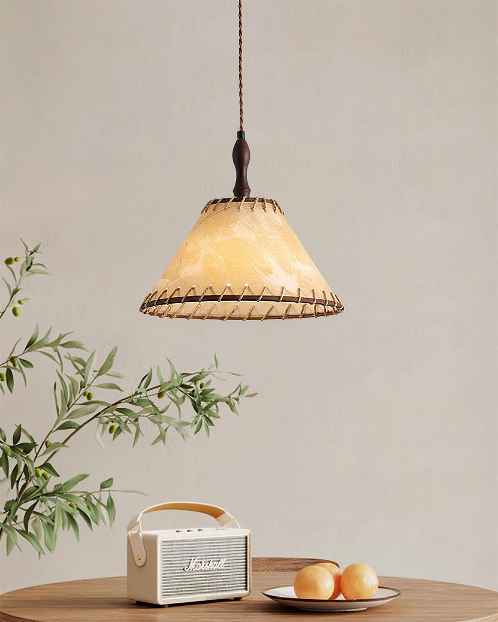 Norreniel Fabric Pendant Light-Moonnatur