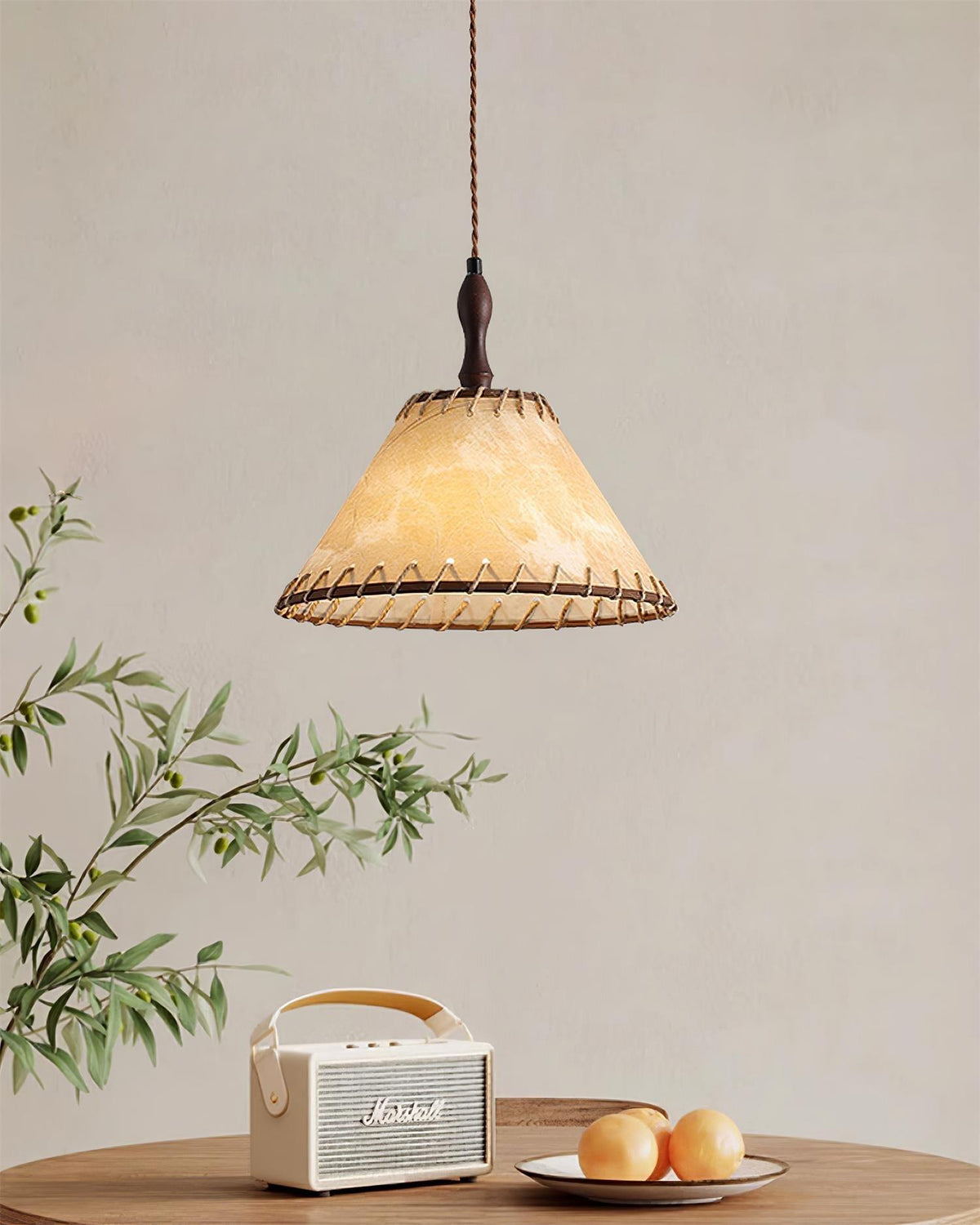 Norreniel Fabric Pendant Light-Moonnatur