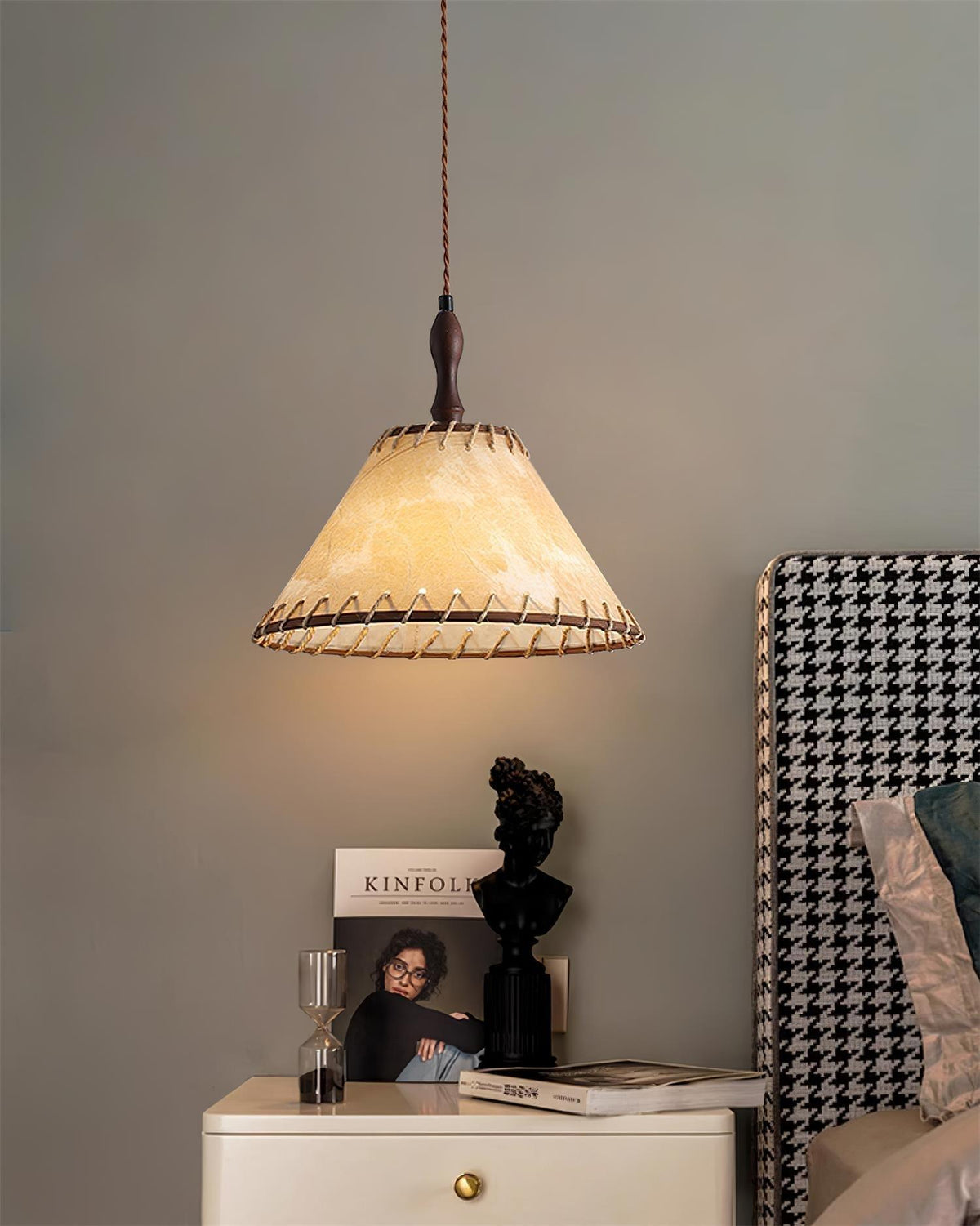 Norreniel Fabric Pendant Light-Moonnatur