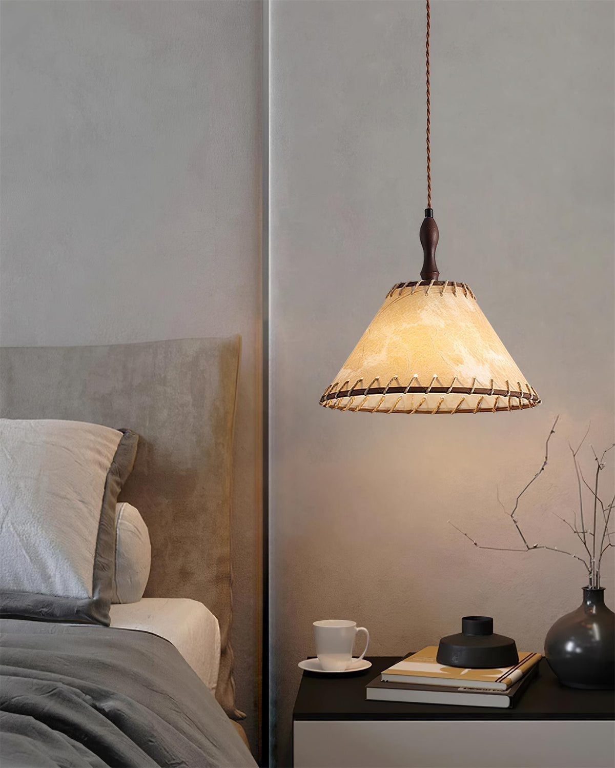 Norreniel Fabric Pendant Light-Moonnatur