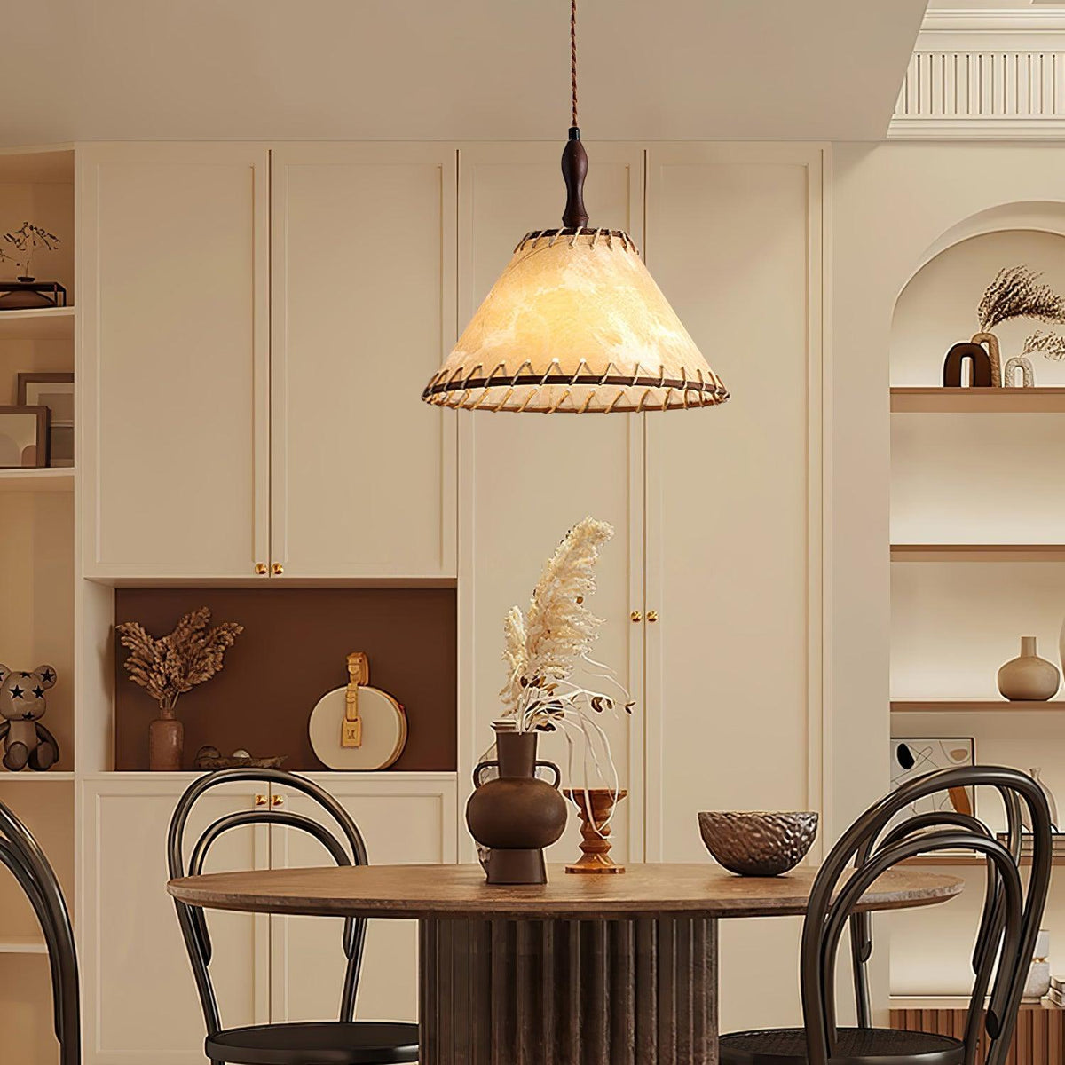 Norreniel Fabric Pendant Light-Moonnatur