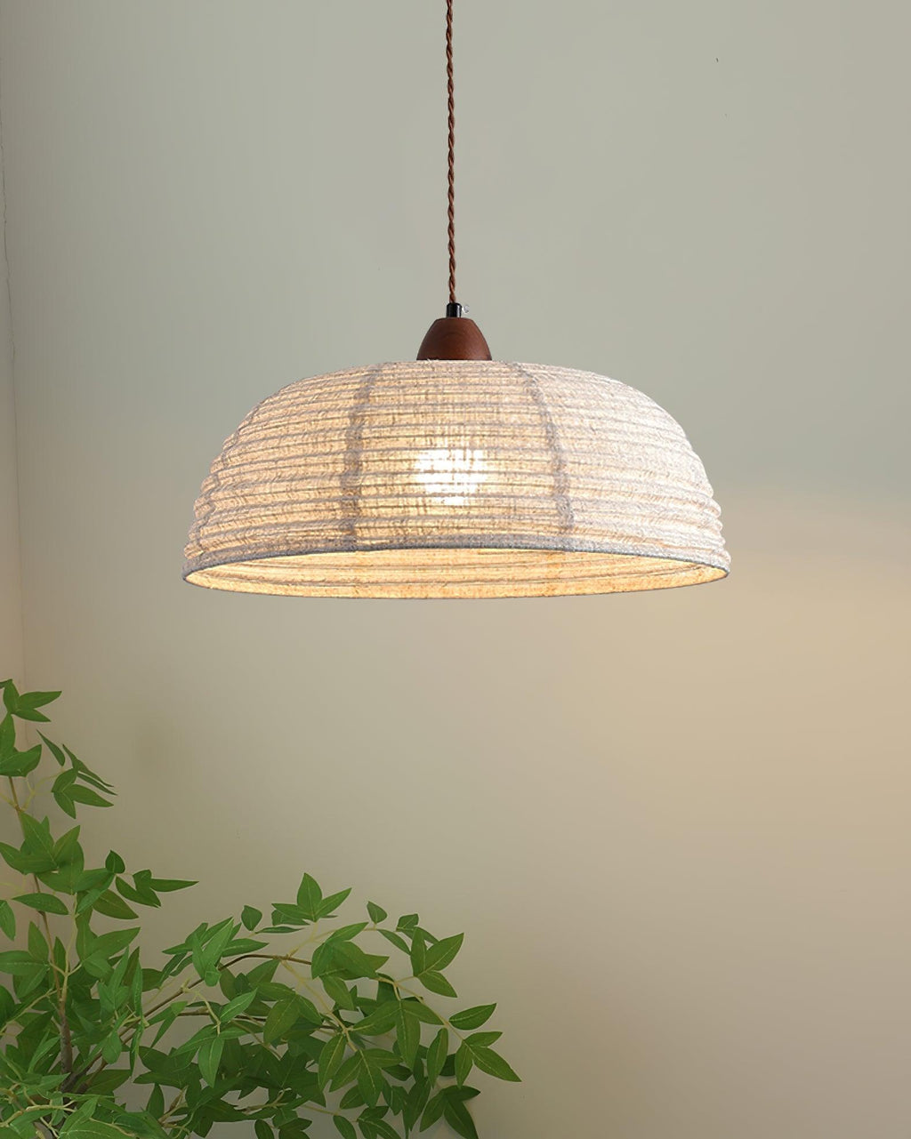 Norreniel Fabric Pendant Light-Moonnatur