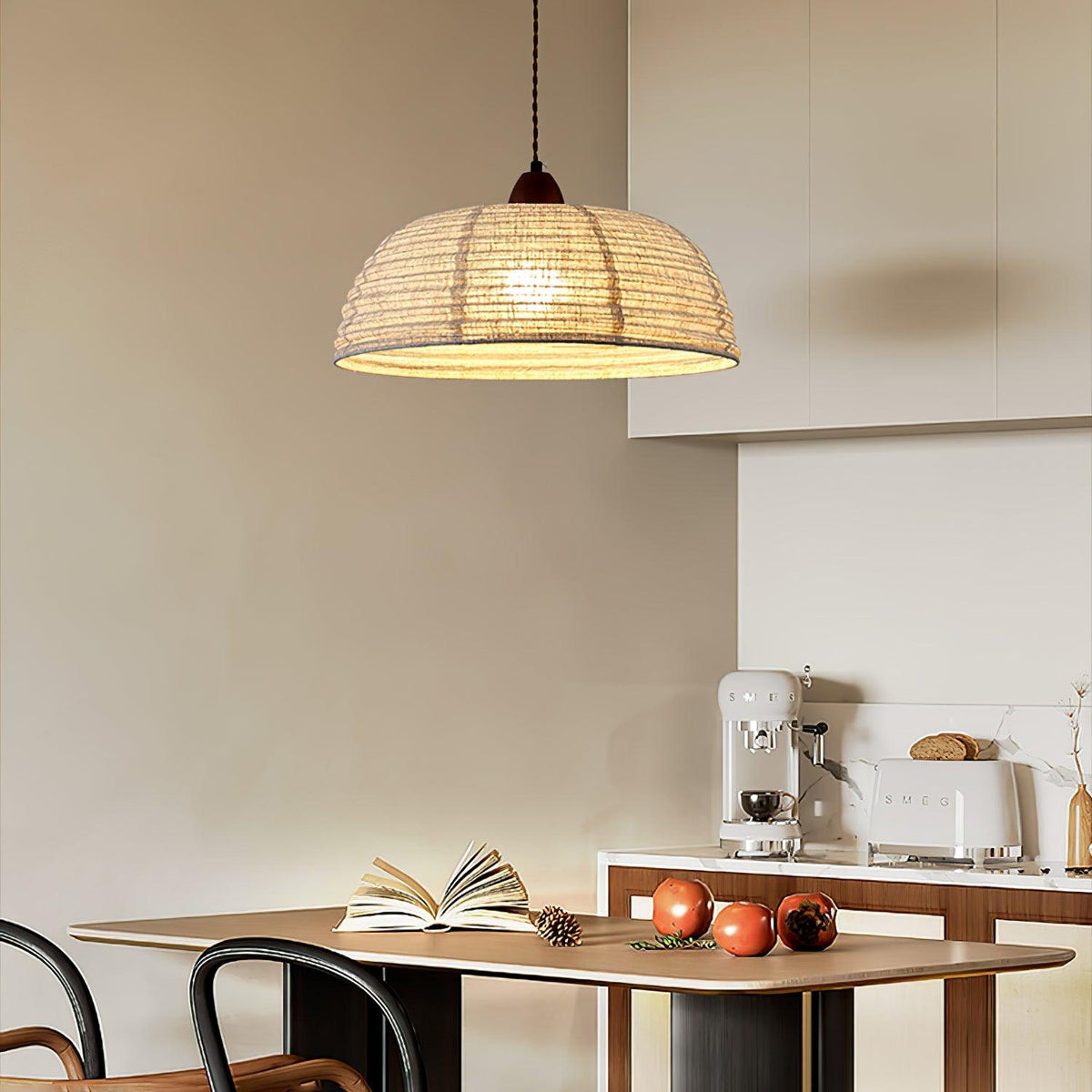 Norreniel Fabric Pendant Light-Moonnatur