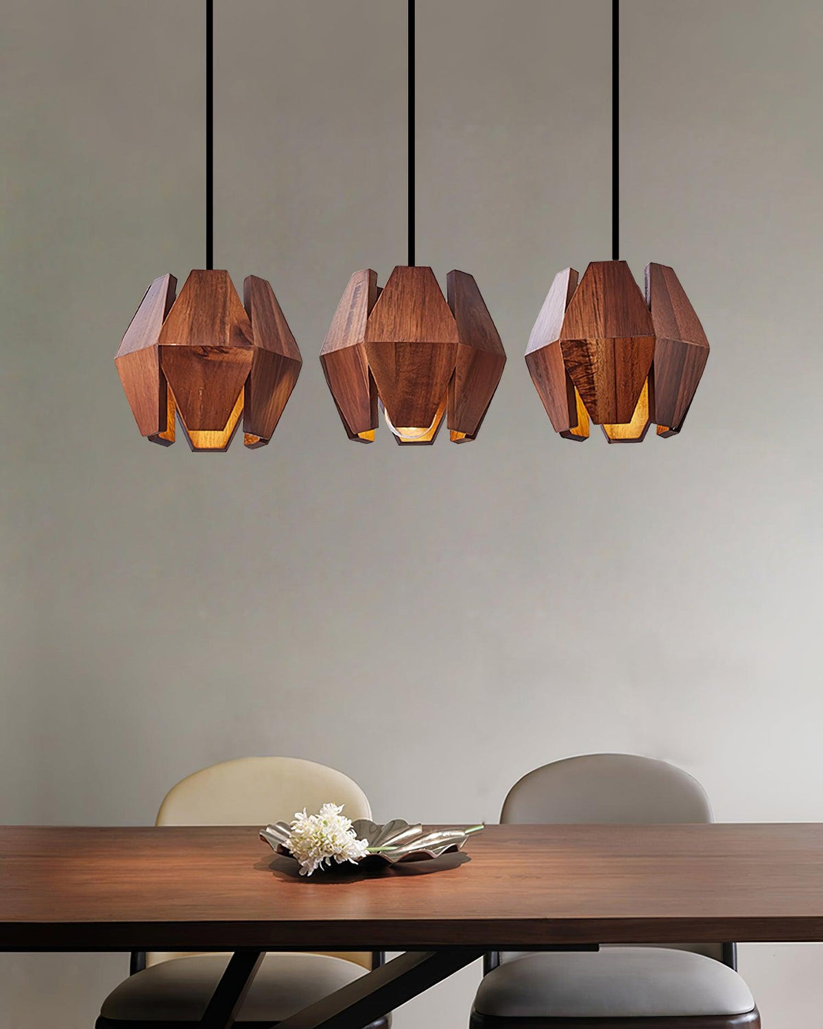 Ainsbrook Wood Pendant Light-Moonnatur