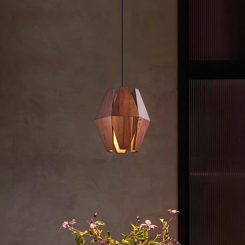 Ainsbrook Wood Pendant Light-Moonnatur