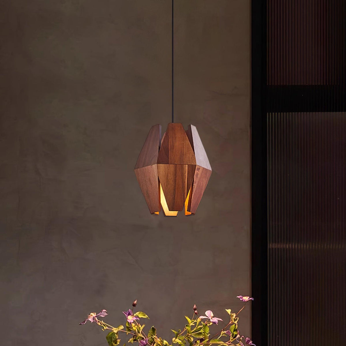 Ainsbrook Wood Pendant Light-Moonnatur