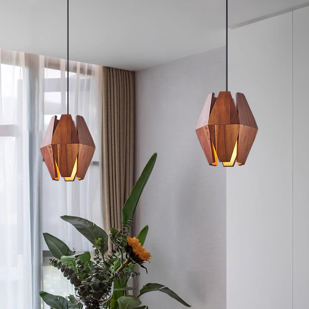 Ainsbrook Wood Pendant Light-Moonnatur