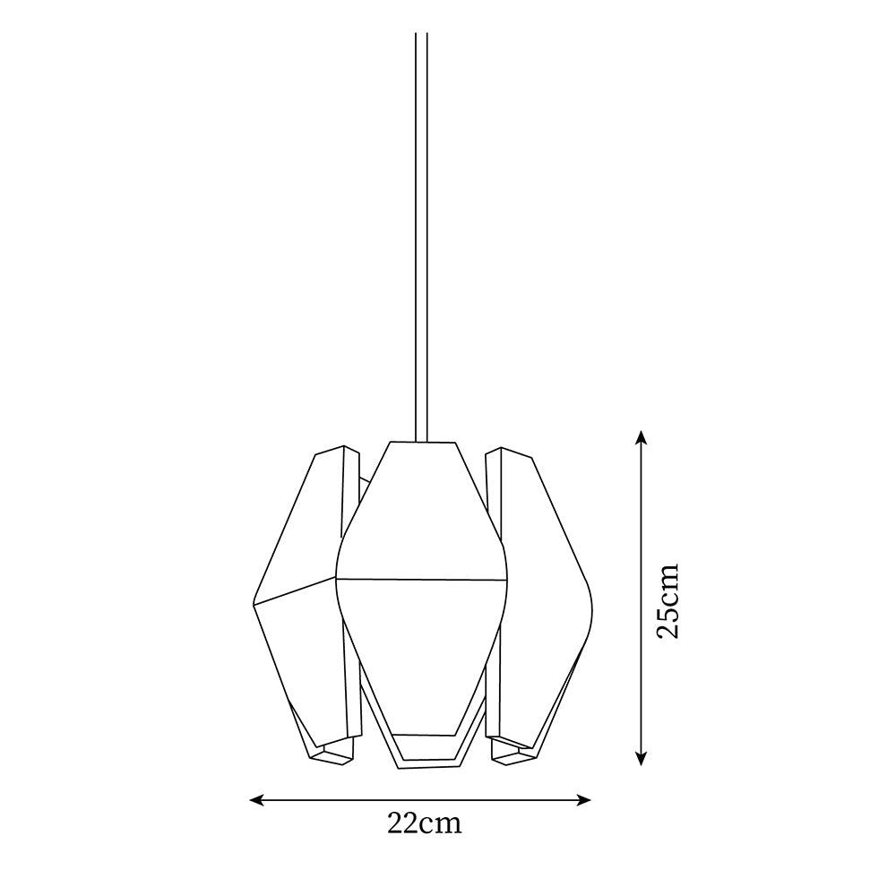 Ainsbrook Wood Pendant Light-Moonnatur