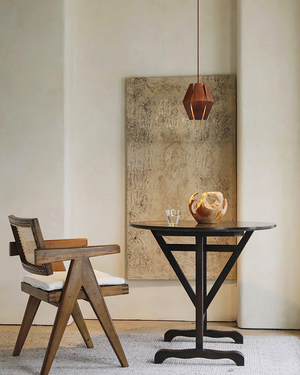 Ainsbrook Wood Pendant Light-Moonnatur
