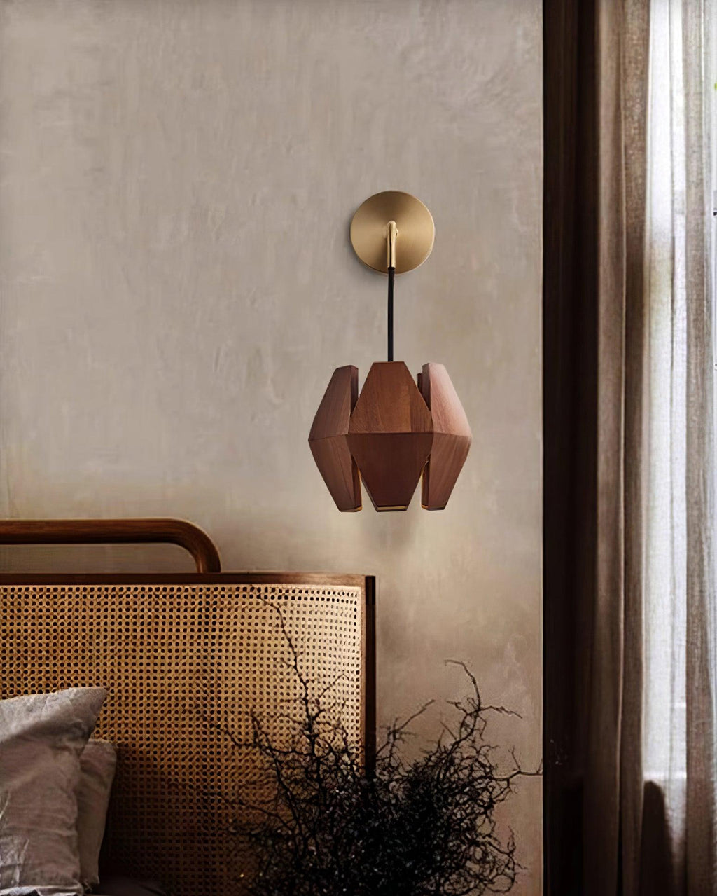 Aberdale Wood Wall Light-Moonnatur