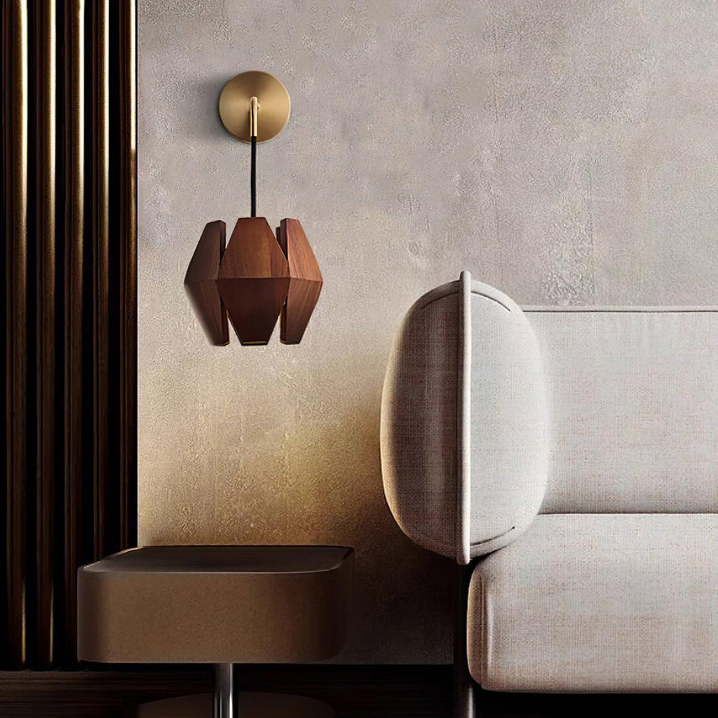 Aberdale Wood Wall Light-Moonnatur