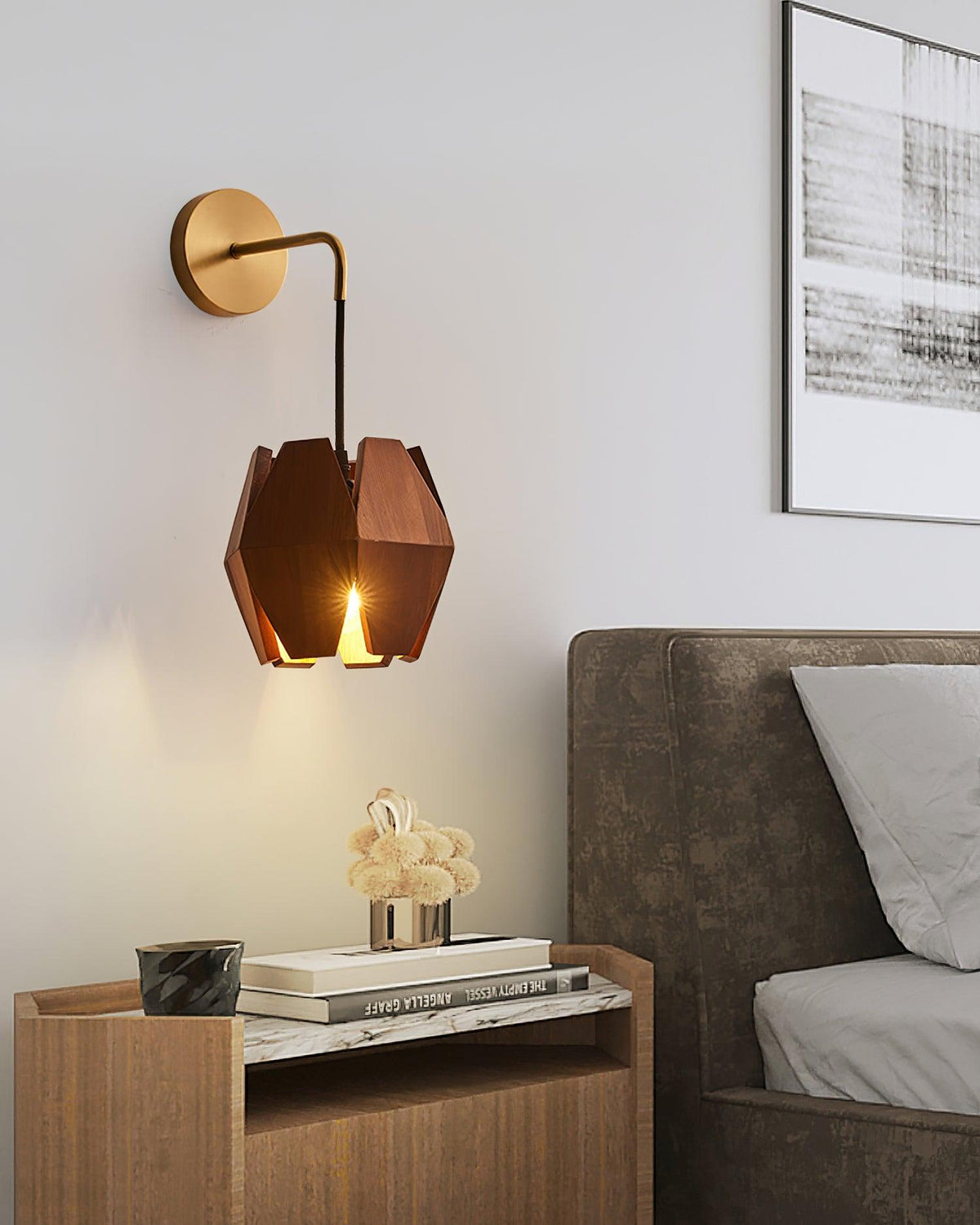 Aberdale Wood Wall Light-Moonnatur