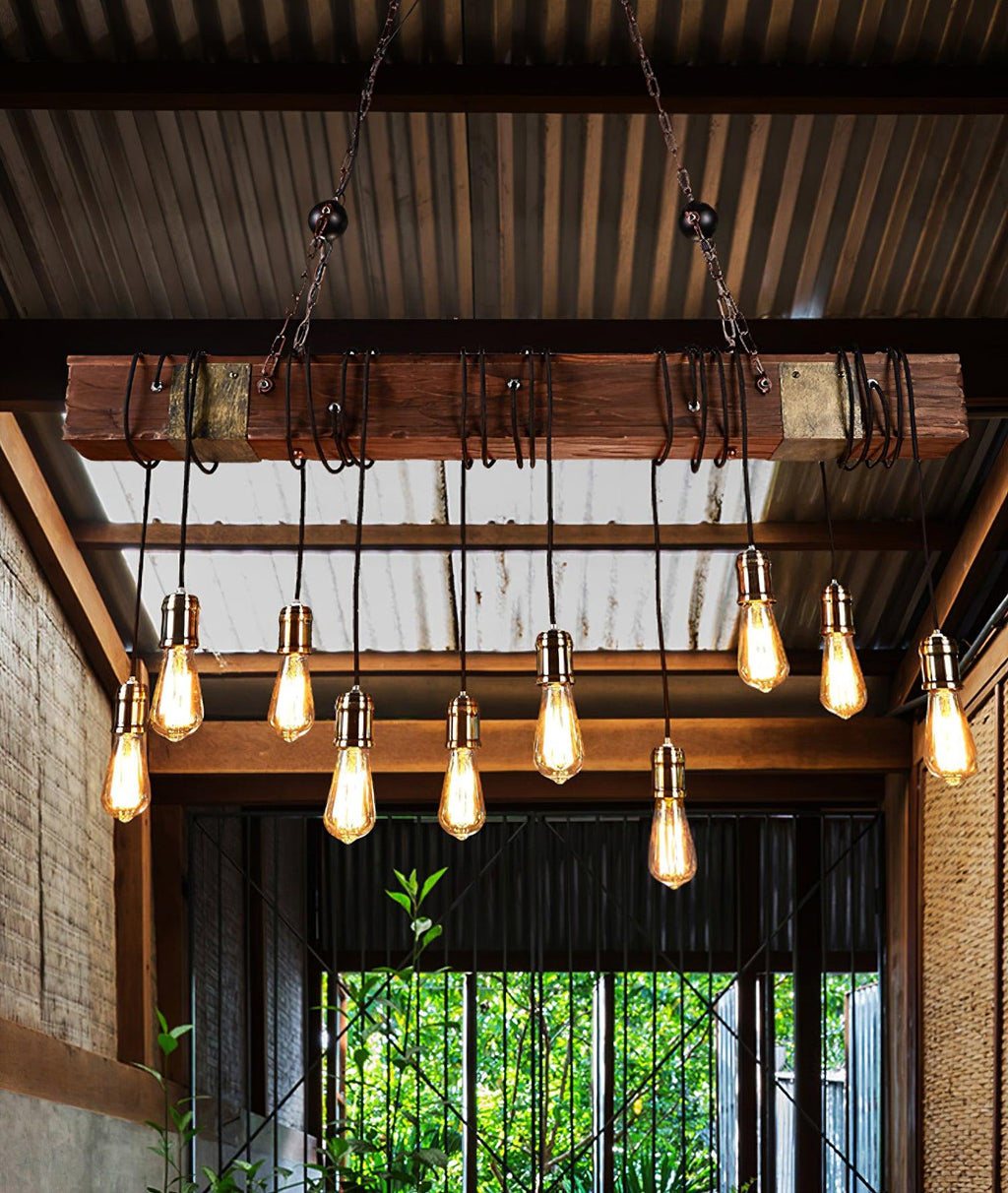 Elrenina Wood Chandelier-Moonnatur