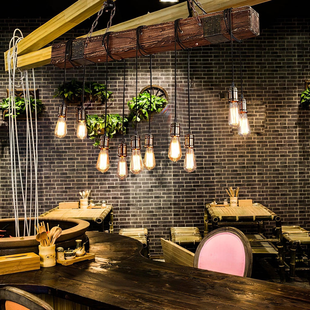 Elrenina Wood Chandelier-Moonnatur