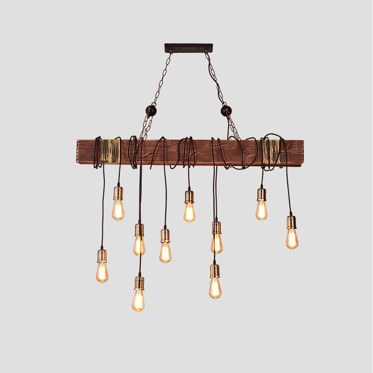 Elrenina Wood Chandelier-Moonnatur