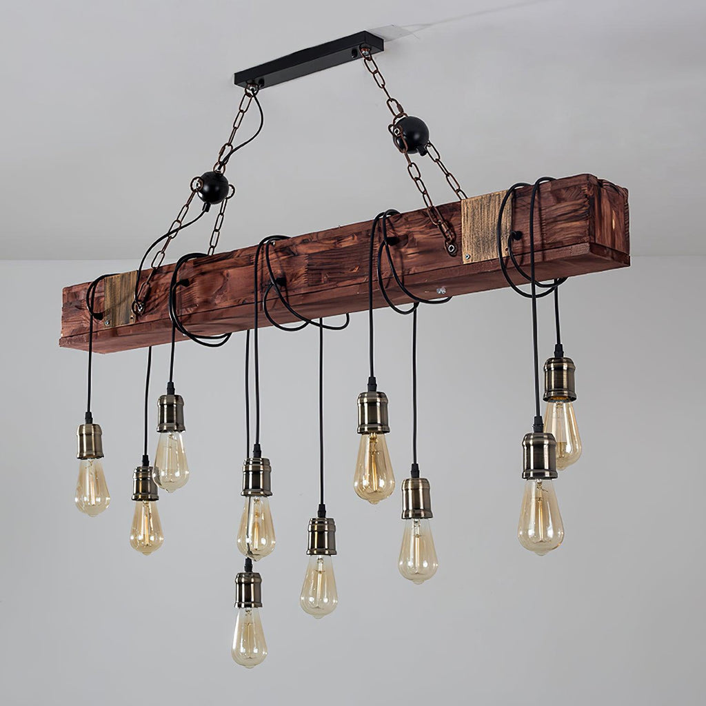 Elrenina Wood Chandelier-Moonnatur