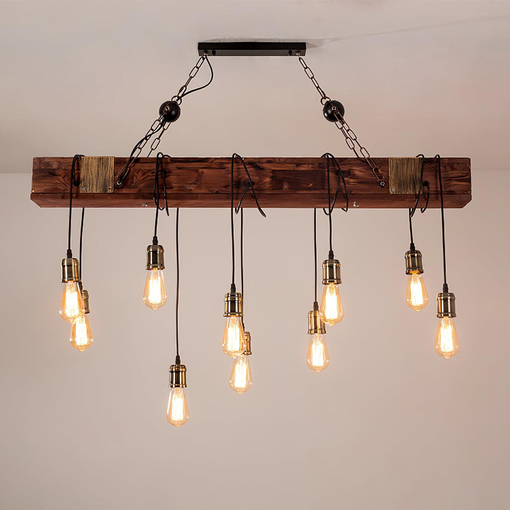 Elrenina Wood Chandelier-Moonnatur