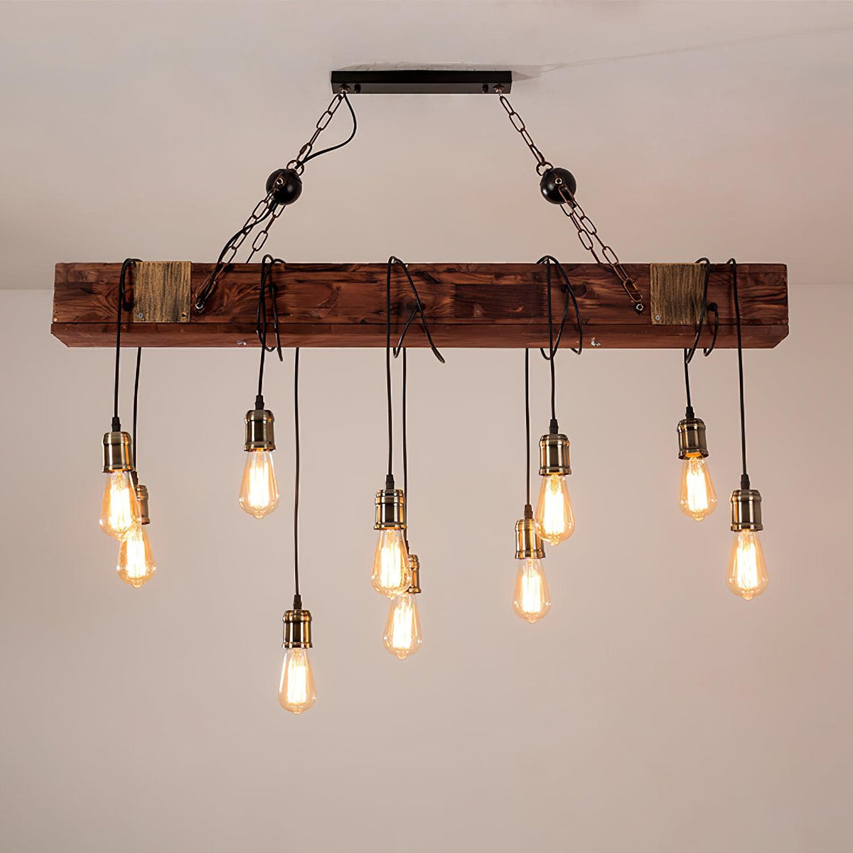 Elrenina Wood Chandelier-Moonnatur