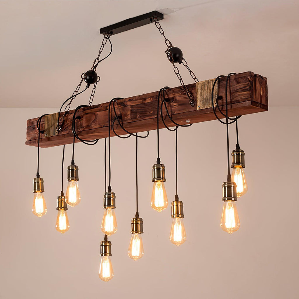 Elrenina Wood Chandelier-Moonnatur