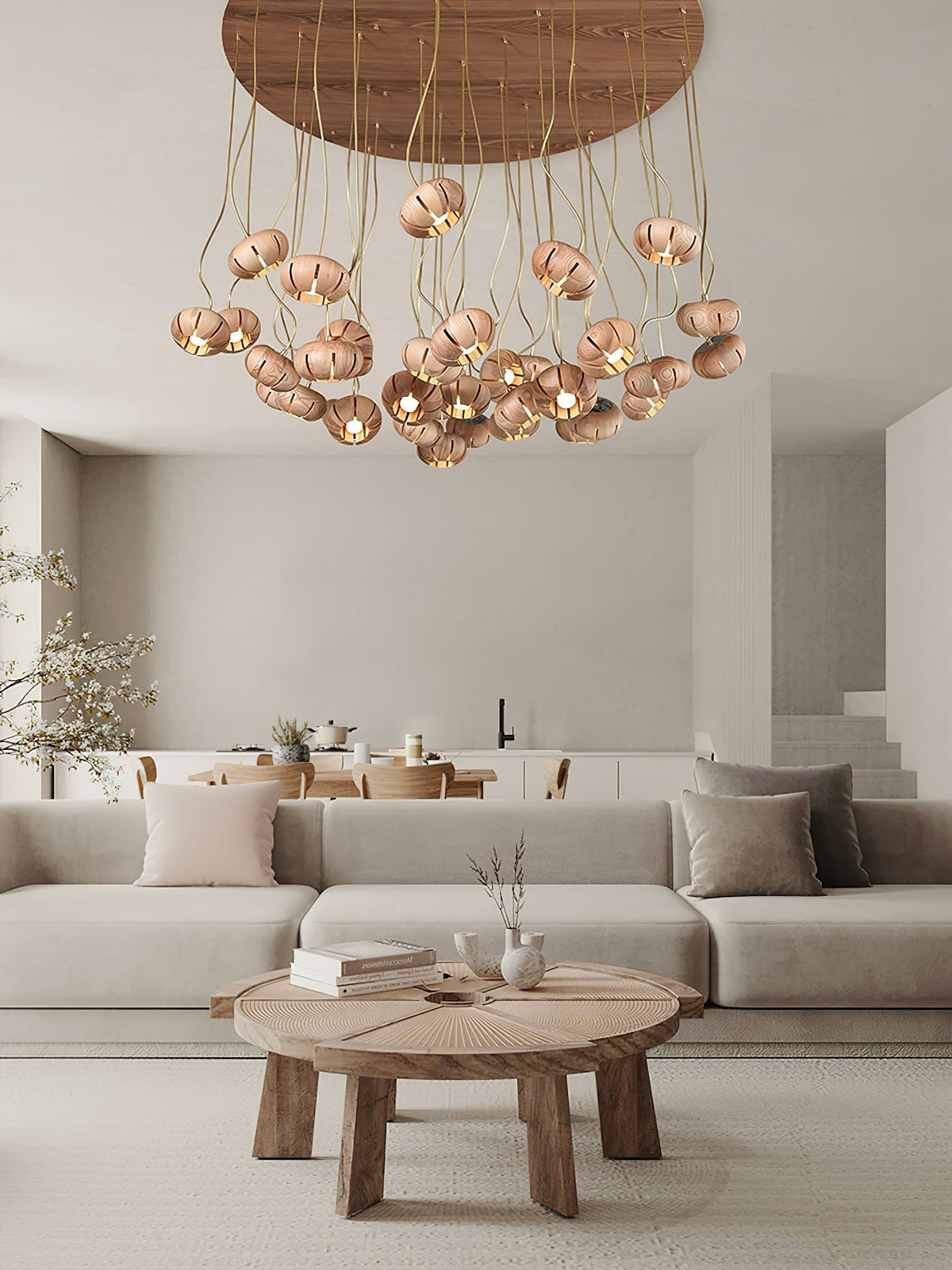 Ulvenora Marble Pendant Light-Moonnatur