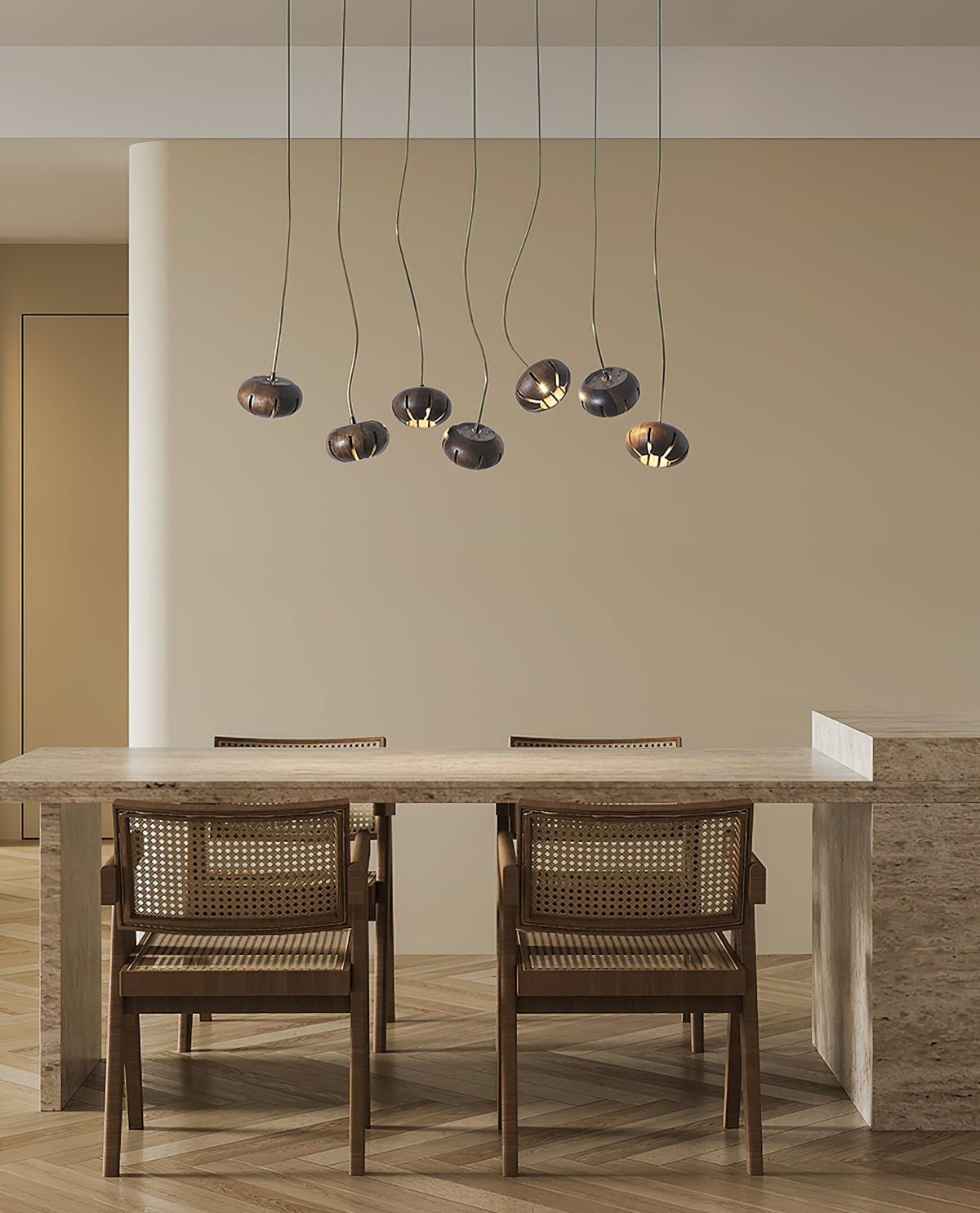 Ulvenora Marble Pendant Light-Moonnatur
