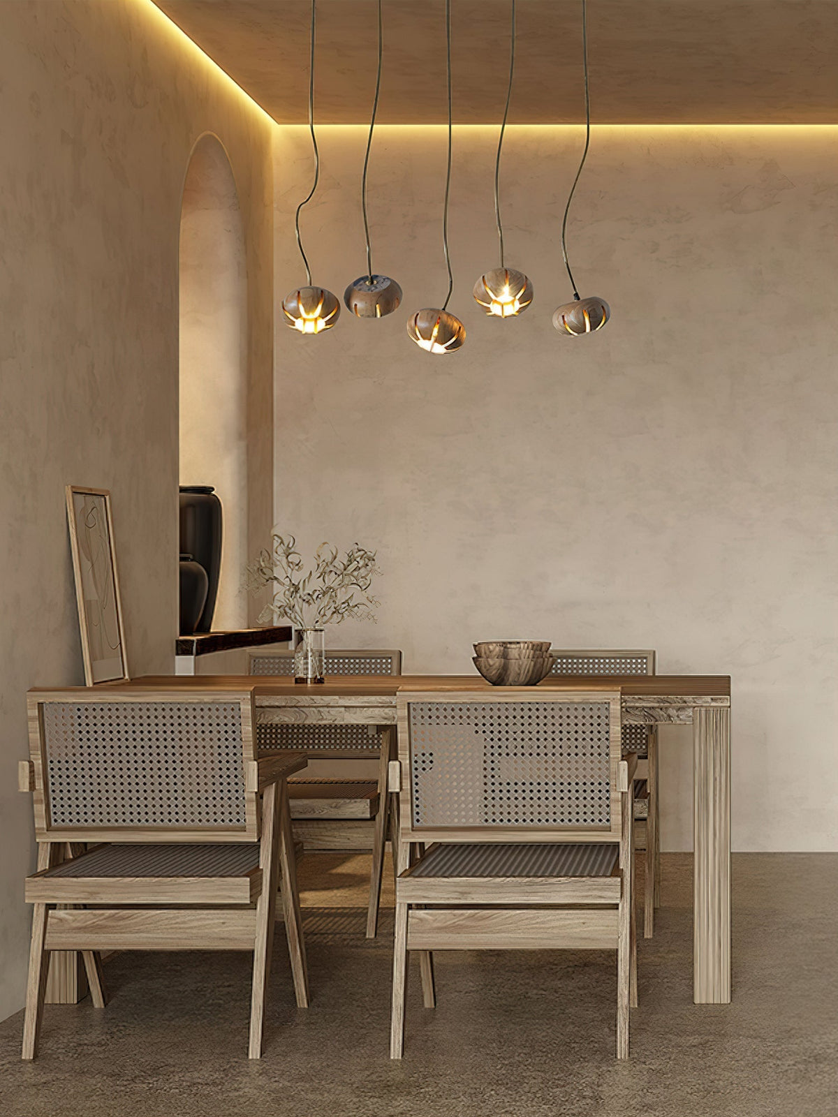 Ulvenora Marble Pendant Light-Moonnatur
