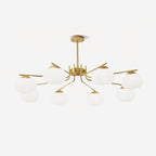 Morrelgrove Rubberwood Chandelier-Moonnatur