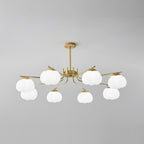 Morrelgrove Rubberwood Chandelier-Moonnatur