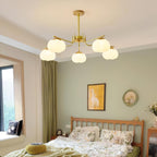 Morrelgrove Rubberwood Chandelier-Moonnatur