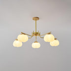 Morrelgrove Rubberwood Chandelier-Moonnatur