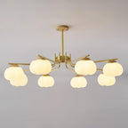 Morrelgrove Rubberwood Chandelier-Moonnatur