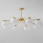 Morrelgrove Rubberwood Chandelier-Moonnatur