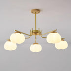 Morrelgrove Rubberwood Chandelier-Moonnatur