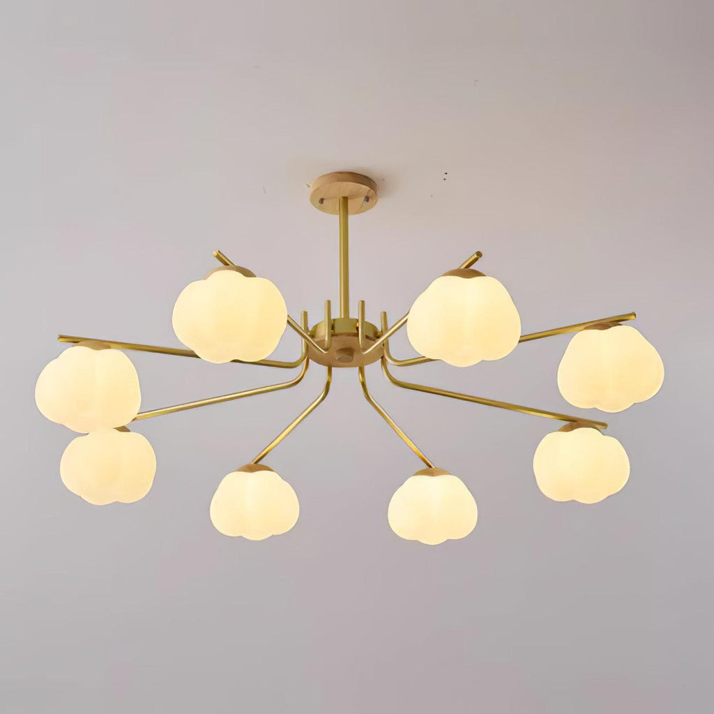 Morrelgrove Rubberwood Chandelier-Moonnatur