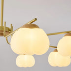 Morrelgrove Rubberwood Chandelier-Moonnatur