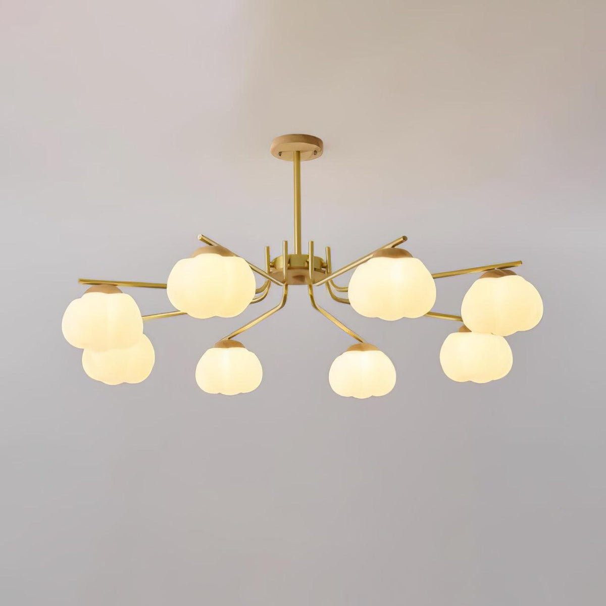Morrelgrove Rubberwood Chandelier-Moonnatur