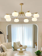 Morrelgrove Rubberwood Chandelier-Moonnatur
