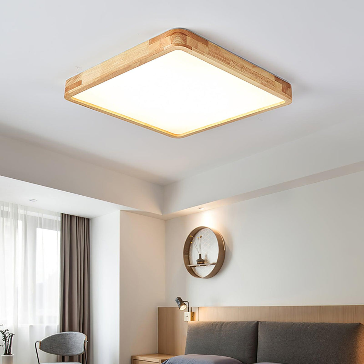 Kaelella Rubberwood Ceiling Light-Moonnatur