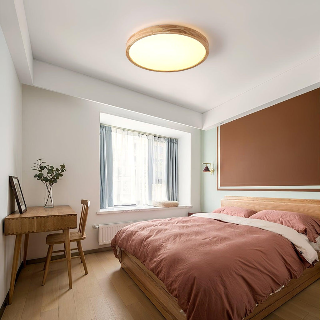 Kaelella Rubberwood Ceiling Light-Moonnatur