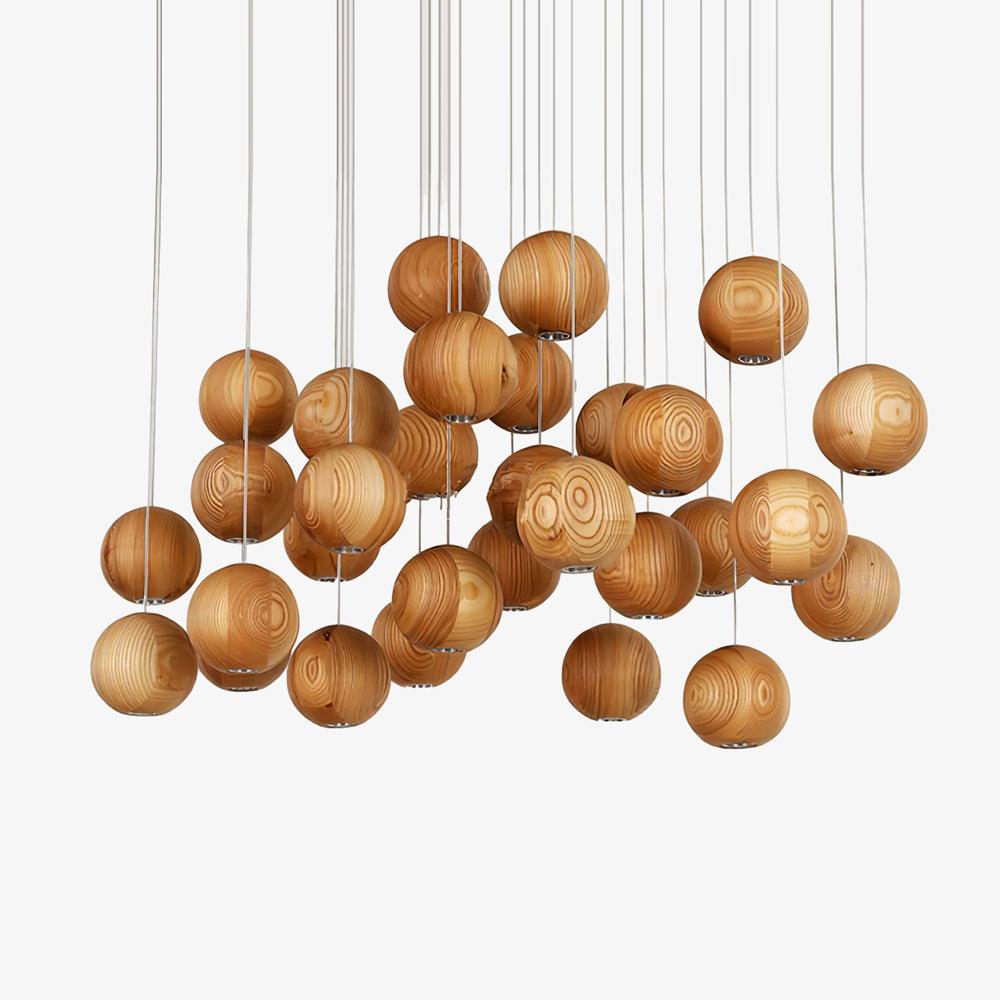 Calderose Wood Pendant Light-Moonnatur