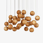Calderose Wood Pendant Light-Moonnatur
