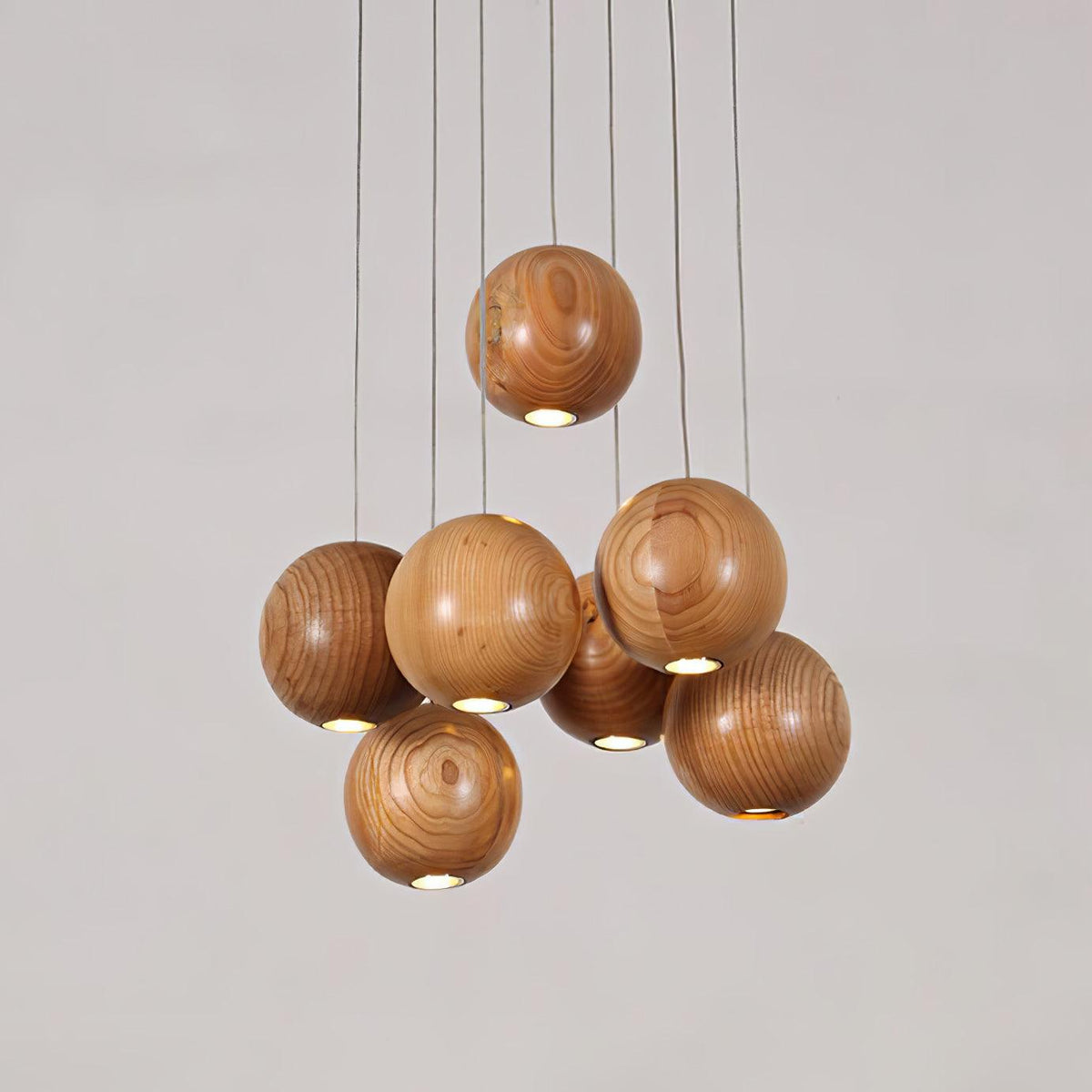 Calderose Wood Pendant Light-Moonnatur