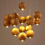 Calderose Wood Pendant Light-Moonnatur